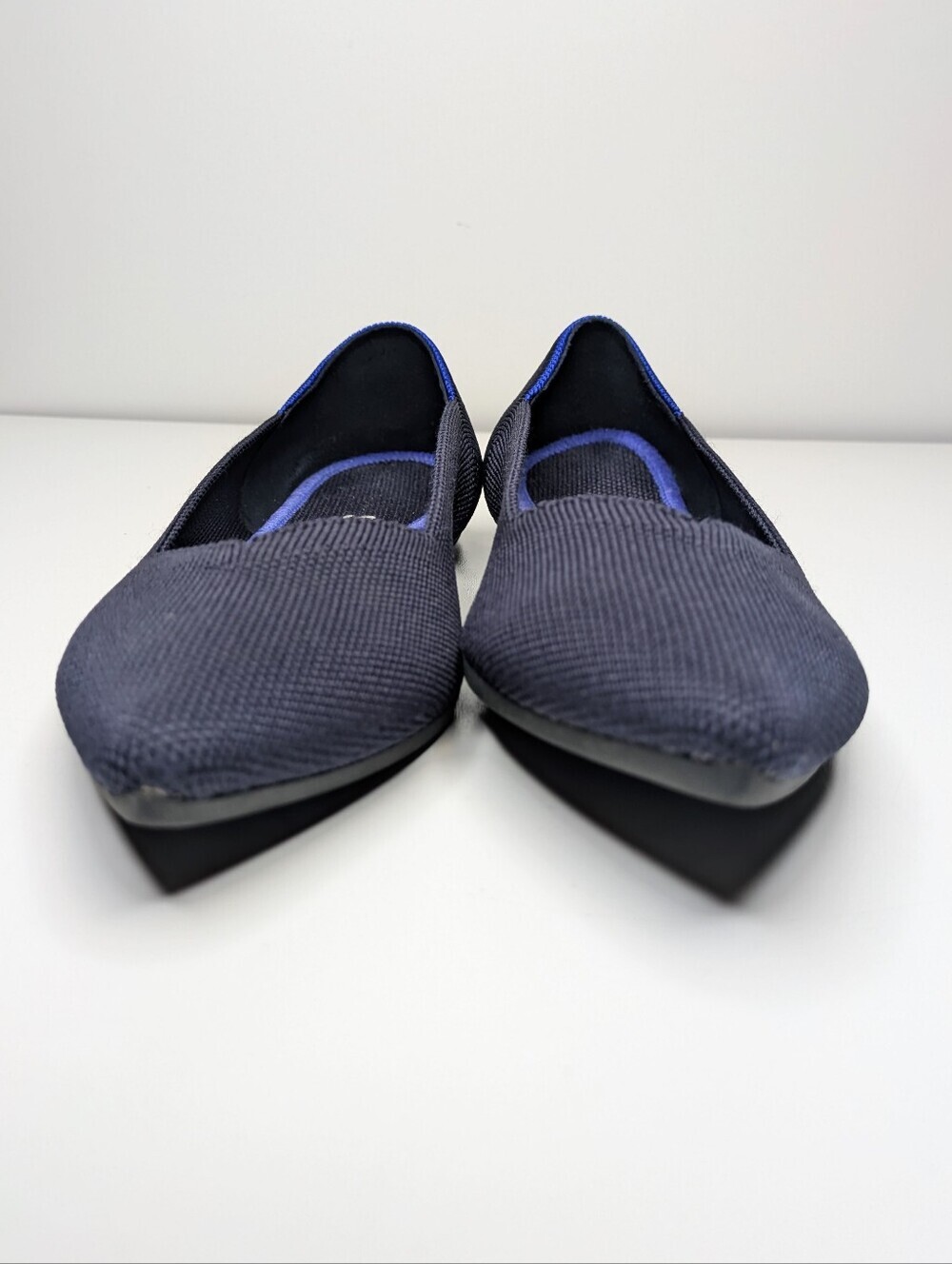 Rothy's The Point Flats Dark Navy Blue Slip On Ballet Size 7.5 - Picture 2 of 10